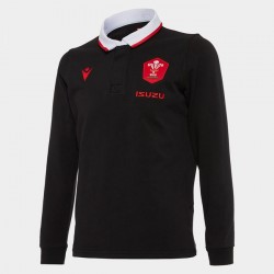 Camisola Galesa Rugby Classic Equipamento Segundo 2020-2021 Manga Comprida